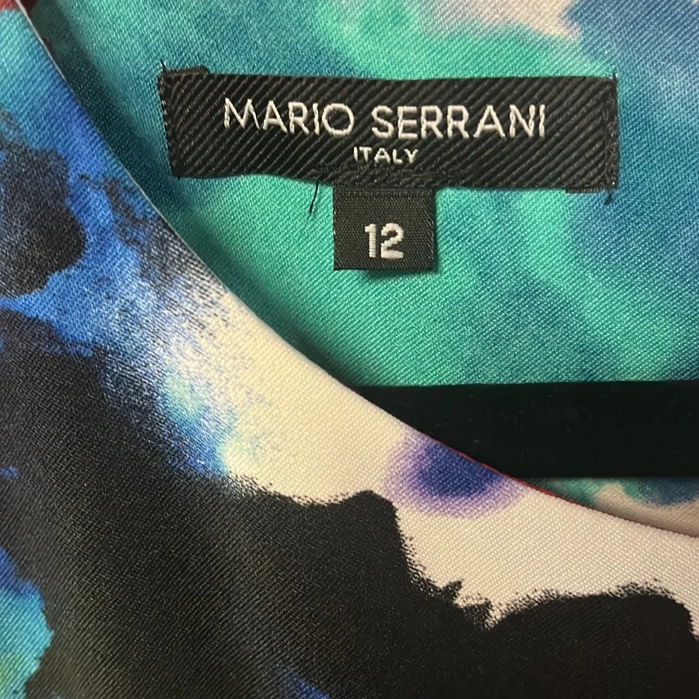 Mario Serrani‎ abstract floral shift dress